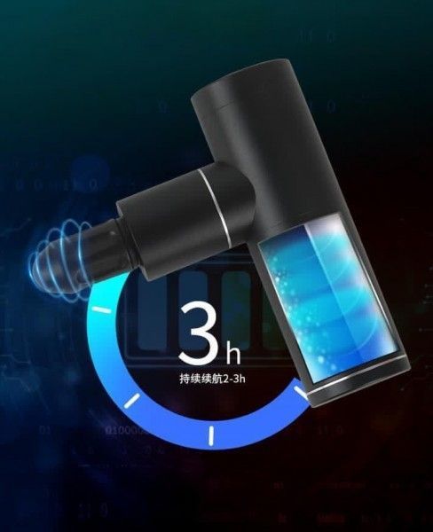 Массажер-пистолет для мышц MiniPro M22 красный