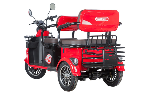 Электротрицикл Rutrike Gelbert Kappa 48V/60V 650Вт красный