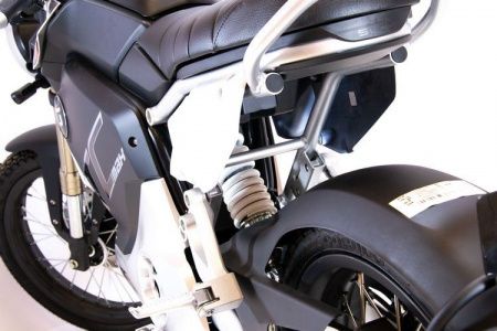 Электромотоцикл Super Soco TC Max (Спицованные диски) Серебристый