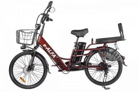 Велогибрид GREEN CITY e-ALFA LUX коричневый